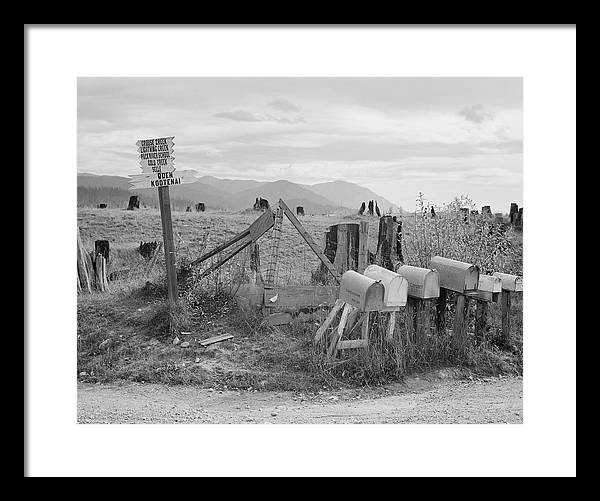 Crossroads, Boundary County, Idaho / Art Photo - Framed Print