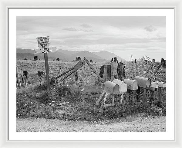 Crossroads, Boundary County, Idaho / Art Photo - Framed Print