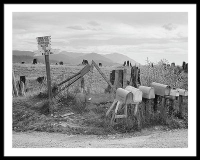 Crossroads, Boundary County, Idaho / Art Photo - Framed Print