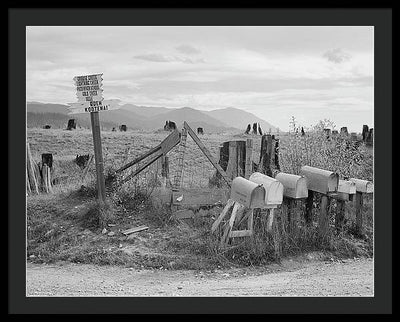 Crossroads, Boundary County, Idaho / Art Photo - Framed Print