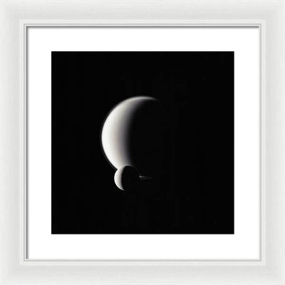 Dione and Titan / Art Photo - Framed Print