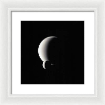 Dione and Titan / Art Photo - Framed Print