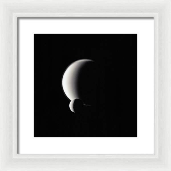 Dione and Titan / Art Photo - Framed Print