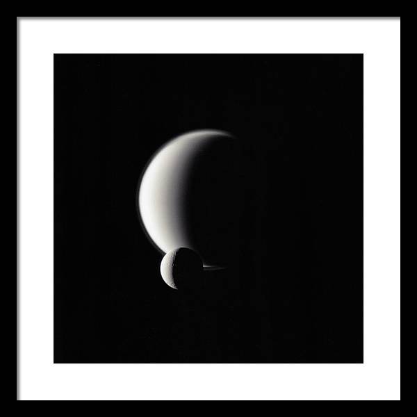 Dione and Titan / Art Photo - Framed Print