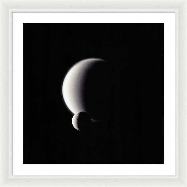 Dione and Titan / Art Photo - Framed Print