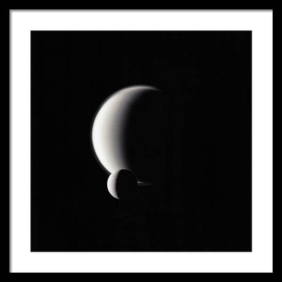 Dione and Titan / Art Photo - Framed Print