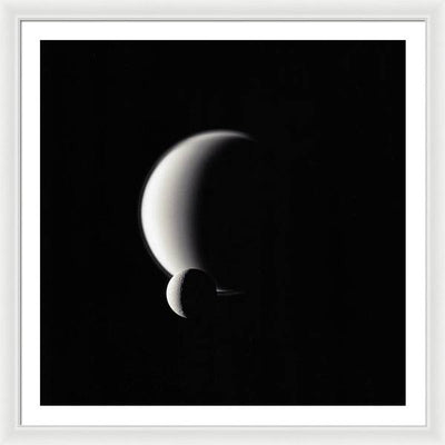 Dione and Titan / Art Photo - Framed Print