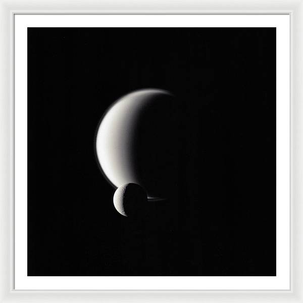 Dione and Titan / Art Photo - Framed Print