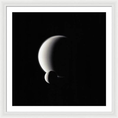 Dione and Titan / Art Photo - Framed Print