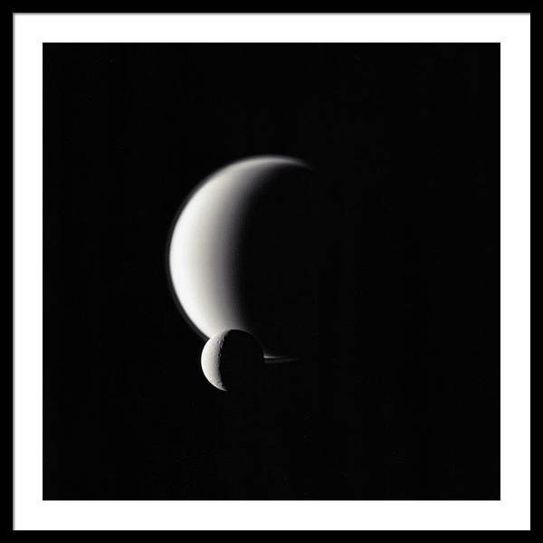 Dione and Titan / Art Photo - Framed Print