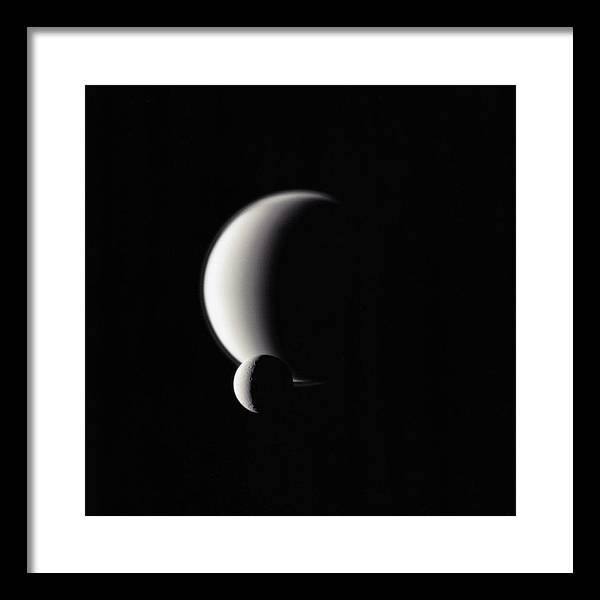 Dione and Titan / Art Photo - Framed Print