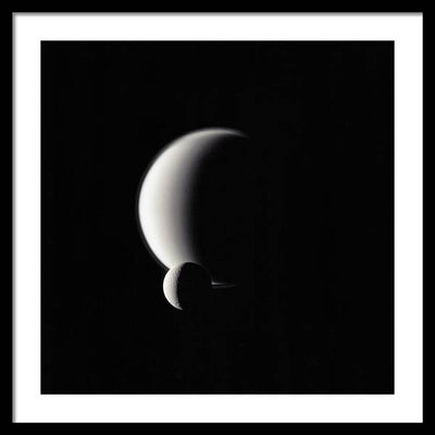 Dione and Titan / Art Photo - Framed Print