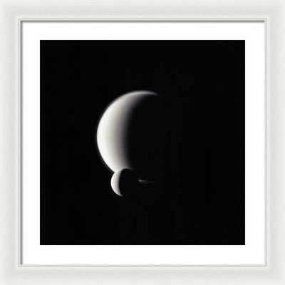 Dione and Titan / Art Photo - Framed Print