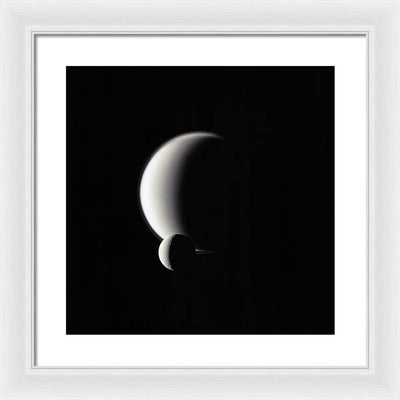 Dione and Titan / Art Photo - Framed Print