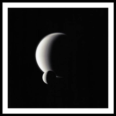 Dione and Titan / Art Photo - Framed Print