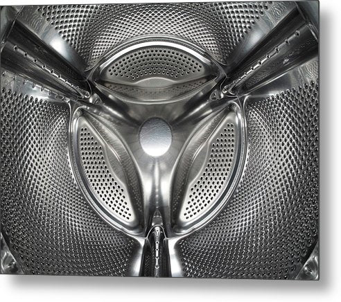 Drum of a Front-Loaded Washing Machine / Art Photo - Metal Print