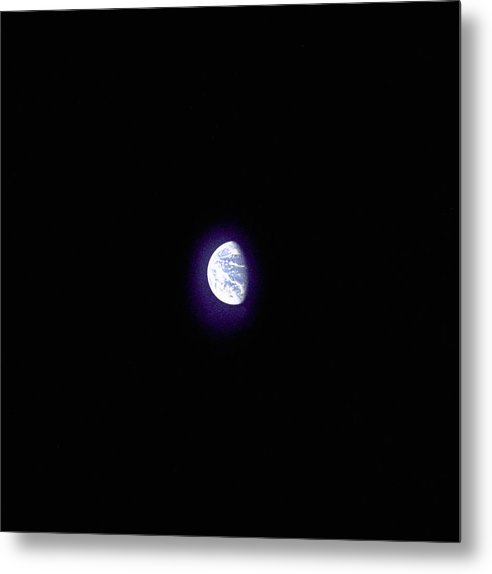 Earth from Apollo 8 / Art Photo - Metal Print