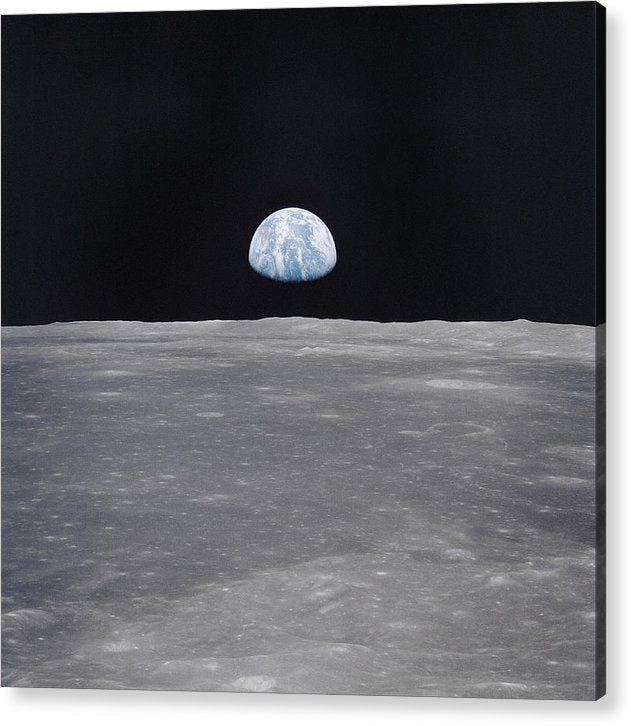 Earth Rise on the Moon, Apollo 11 / Art Photo - Acrylic Print