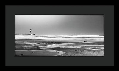 Effet Mer, Port la Nouvelle, la Plage / Art Photo - Framed Print