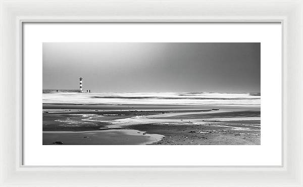 Effet Mer, Port la Nouvelle, la Plage / Art Photo - Framed Print