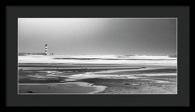 Effet Mer, Port la Nouvelle, la Plage / Art Photo - Framed Print