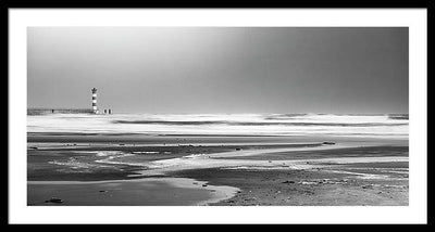 Effet Mer, Port la Nouvelle, la Plage / Art Photo - Framed Print