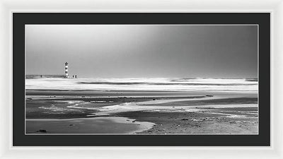 Effet Mer, Port la Nouvelle, la Plage / Art Photo - Framed Print