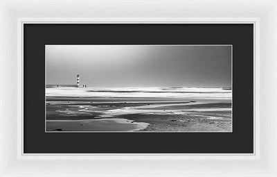 Effet Mer, Port la Nouvelle, la Plage / Art Photo - Framed Print