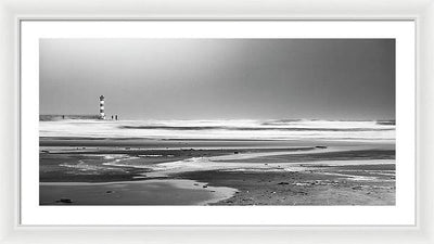 Effet Mer, Port la Nouvelle, la Plage / Art Photo - Framed Print