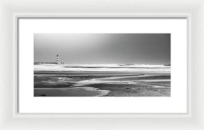 Effet Mer, Port la Nouvelle, la Plage / Art Photo - Framed Print