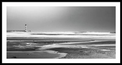 Effet Mer, Port la Nouvelle, la Plage / Art Photo - Framed Print