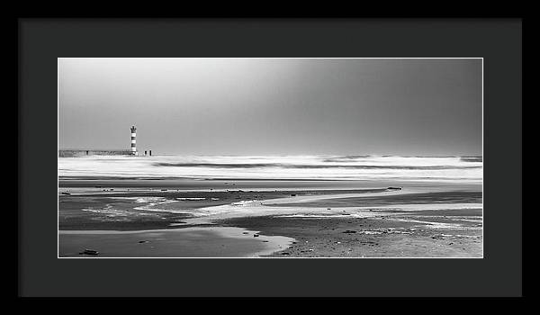 Effet Mer, Port la Nouvelle, la Plage / Art Photo - Framed Print