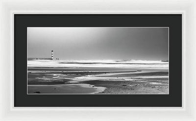 Effet Mer, Port la Nouvelle, la Plage / Art Photo - Framed Print