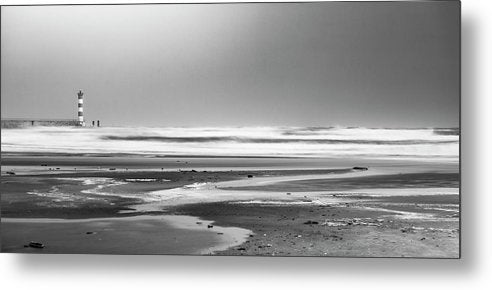 Effet Mer, Port la Nouvelle, la Plage / Art Photo - Metal Print