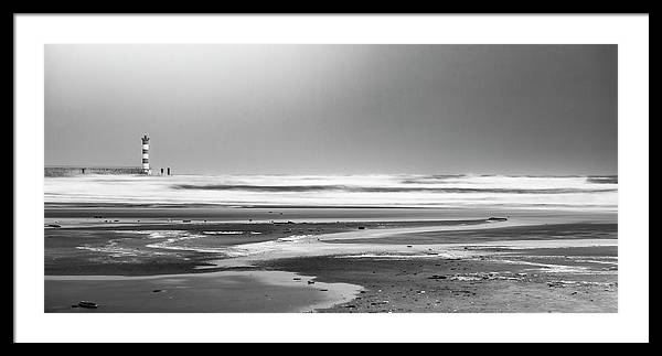 Effet Mer, Port la Nouvelle, la Plage / Art Photo - Framed Print