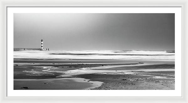 Effet Mer, Port la Nouvelle, la Plage / Art Photo - Framed Print