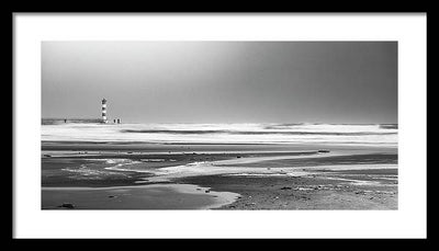 Effet Mer, Port la Nouvelle, la Plage / Art Photo - Framed Print