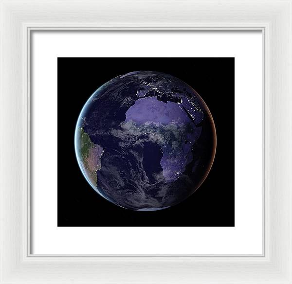 Europe and Africa / Art Photo - Framed Print