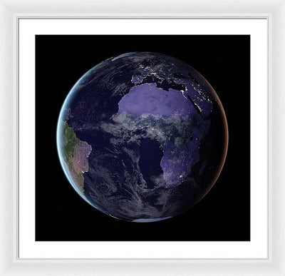 Europe and Africa / Art Photo - Framed Print