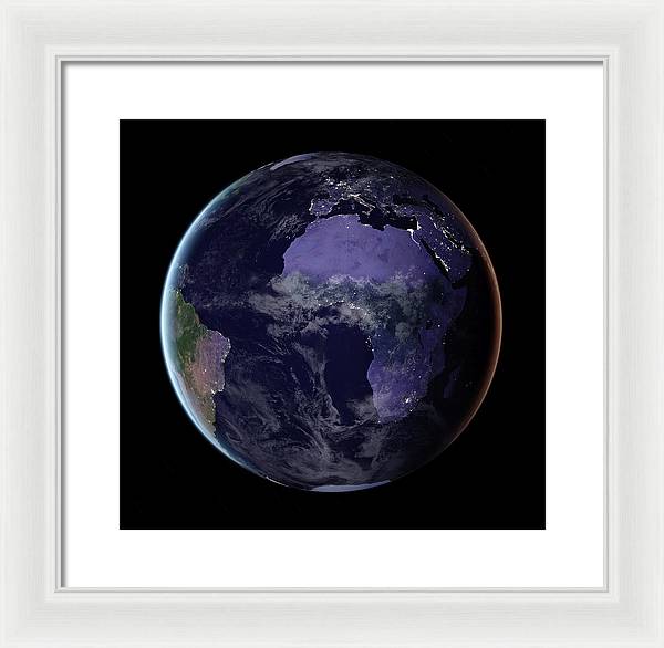 Europe and Africa / Art Photo - Framed Print