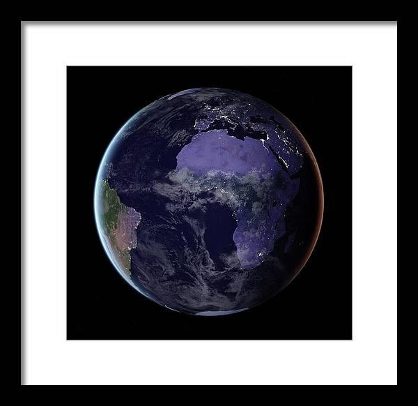 Europe and Africa / Art Photo - Framed Print