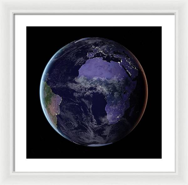 Europe and Africa / Art Photo - Framed Print