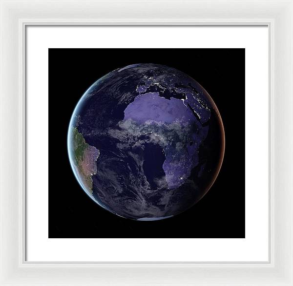 Europe and Africa / Art Photo - Framed Print