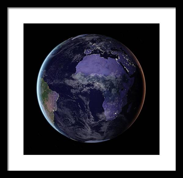 Europe and Africa / Art Photo - Framed Print