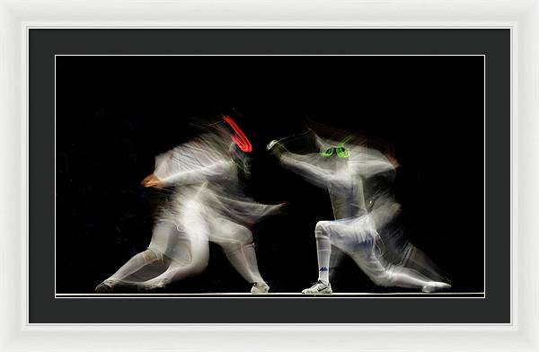 Fencing / Art Photo - Framed Print