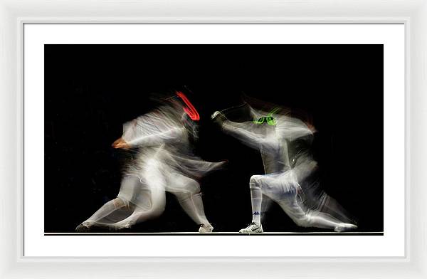 Fencing / Art Photo - Framed Print