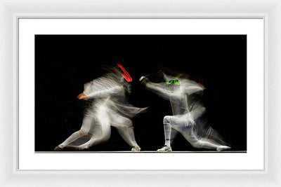 Fencing / Art Photo - Framed Print