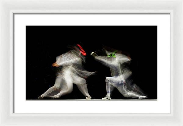 Fencing / Art Photo - Framed Print