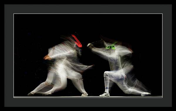 Fencing / Art Photo - Framed Print