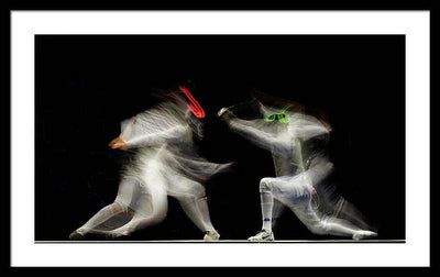 Fencing / Art Photo - Framed Print